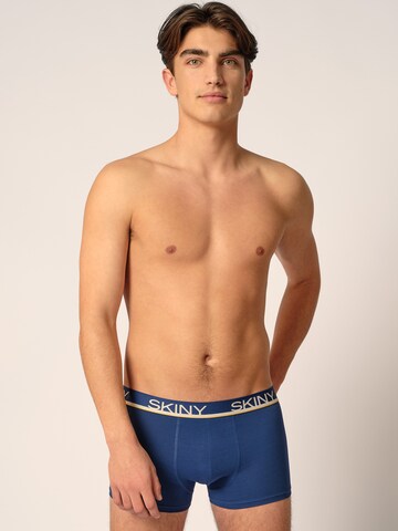 Boxers Skiny en bleu : devant