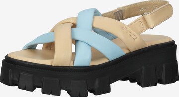 ILC Sandalen met riem in Beige: voorkant