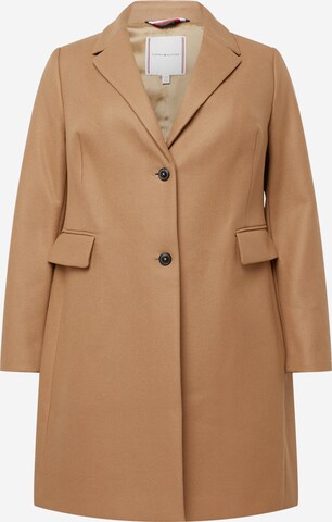 Tommy Hilfiger Curve Between-Seasons Coat in Brown: front