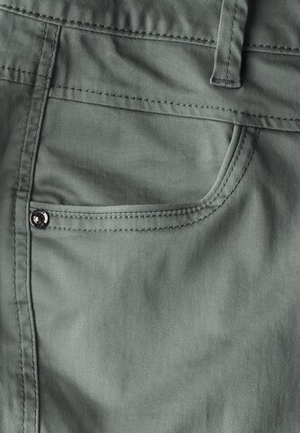 STREET ONE Slimfit Hose in Grün