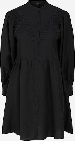 Y.A.S Shirt dress 'Rifli' in Black
