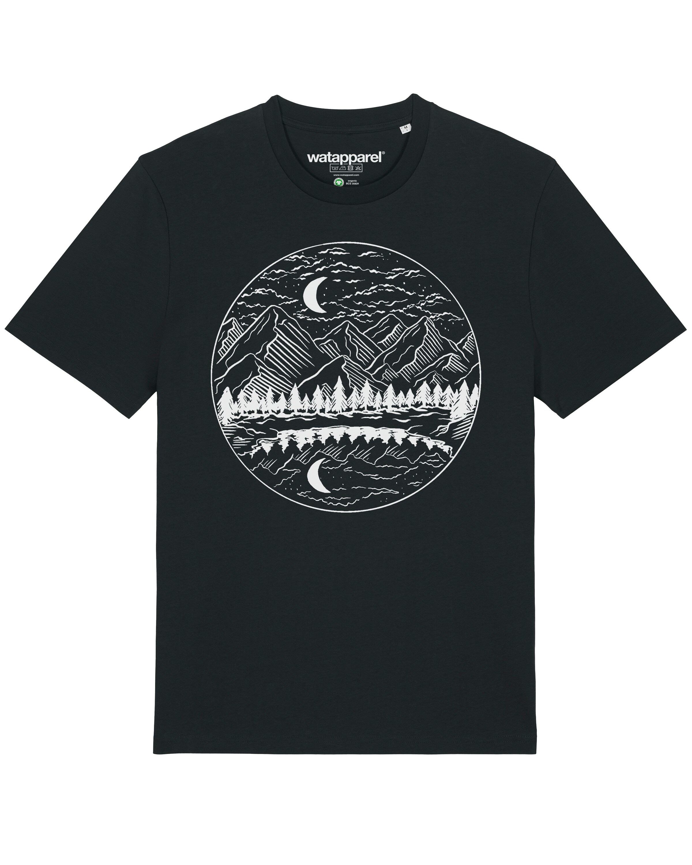 Maglietta di Watapparel in nero: frontale