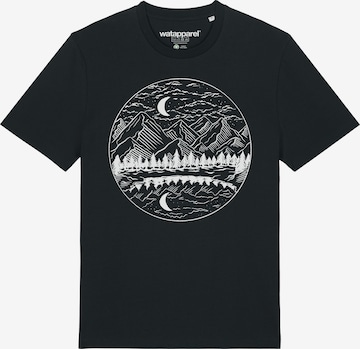 Maglietta di Watapparel in nero: frontale