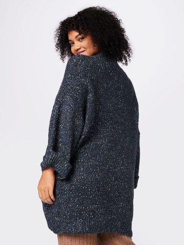 Fransa Curve Knit cardigan 'SPOT CAR' in Black