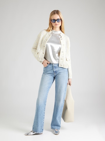 Geacă tricotată de la Rich & Royal pe bej