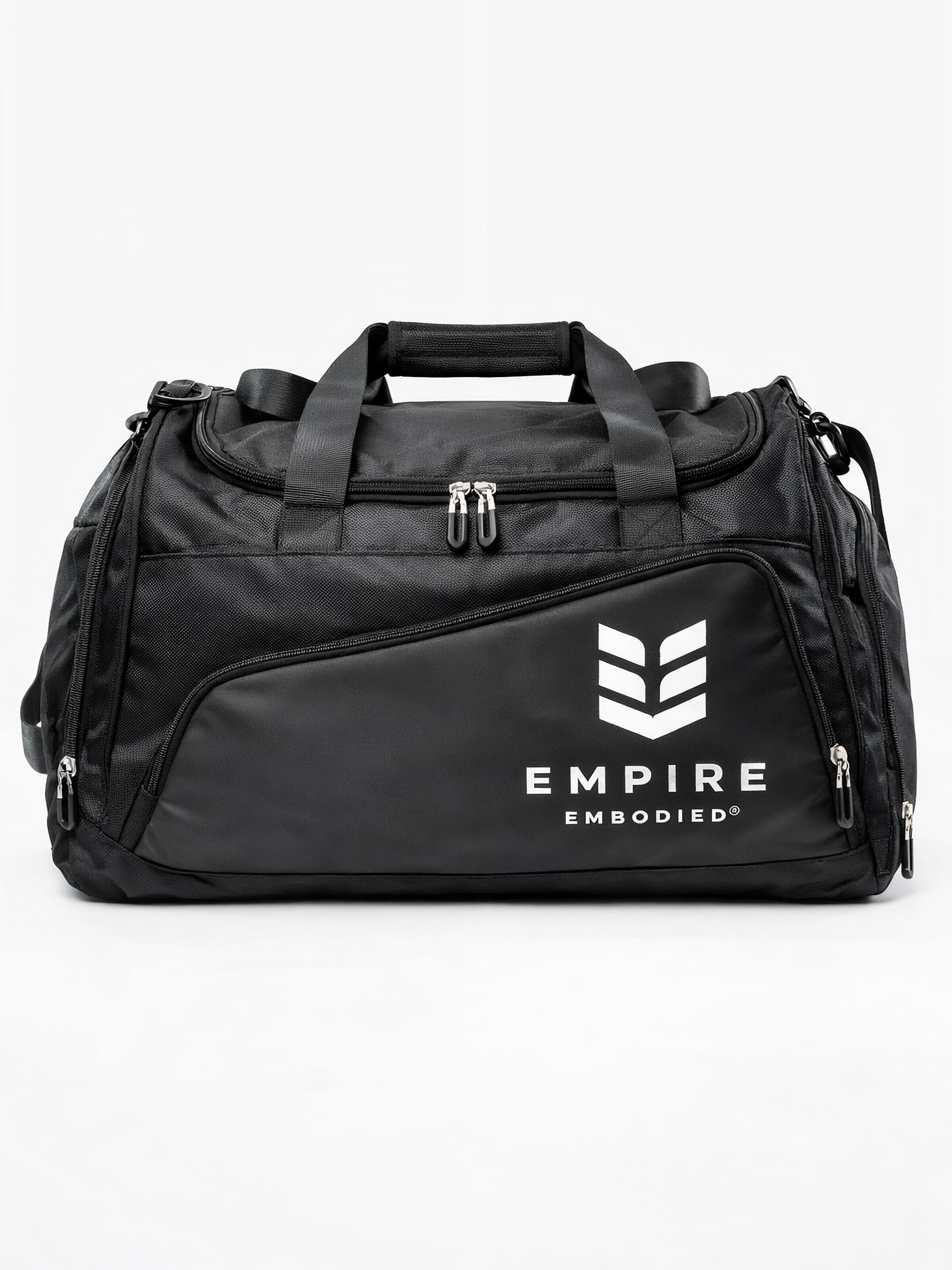 Empire Embodied Athletic Gym Bag 'Black Diamond Athlete Duffel Bag / Large' in Black: front