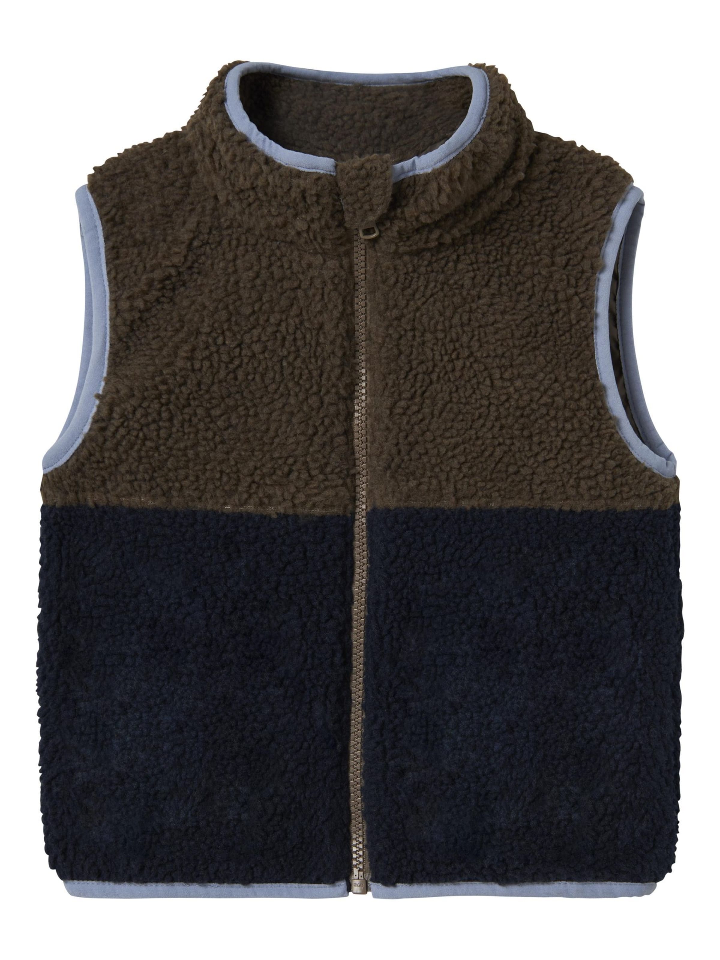 NAME IT Vest 'Teddy Gilet' i blå: forside