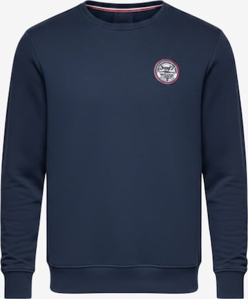 Sweat-shirt Ombre en bleu : devant