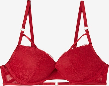 INTIMISSIMI Bra 'ELETTRA INTRICATE SURFACE' in Red: front