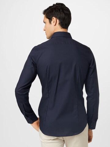 SEIDENSTICKER Slim Fit Hemd in Blau