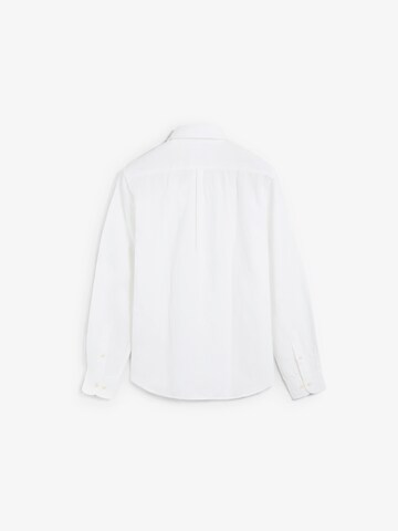Scalpers Regular Fit Vintage Linen Shirt ' ' in Weiß