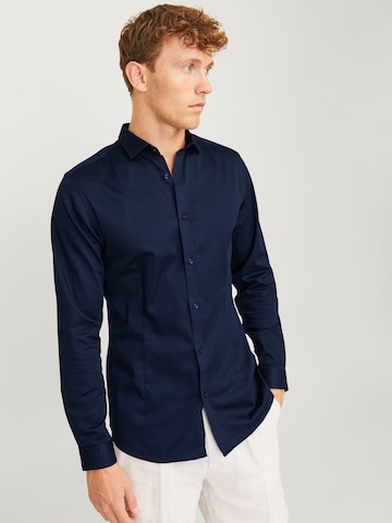 JACK & JONES Slim fit Overhemd in Blauw