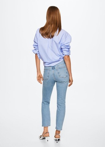 MANGO Slimfit Jeans 'Claudia' i blå