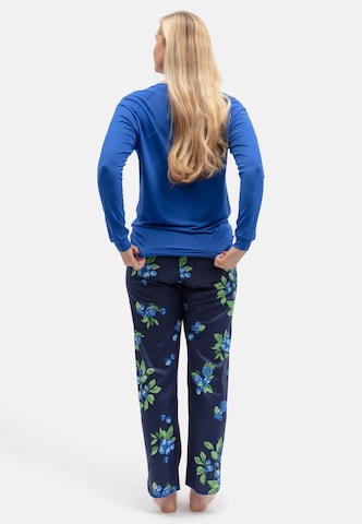 Cyberjammies - Pantalón de pijama 'Midnight Berry' en azul