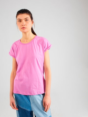 NÜMPH T-shirt 'BEVERLY' i lila: framsida