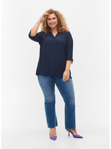 Zizzi Blouse 'EHUIJU' in Blauw