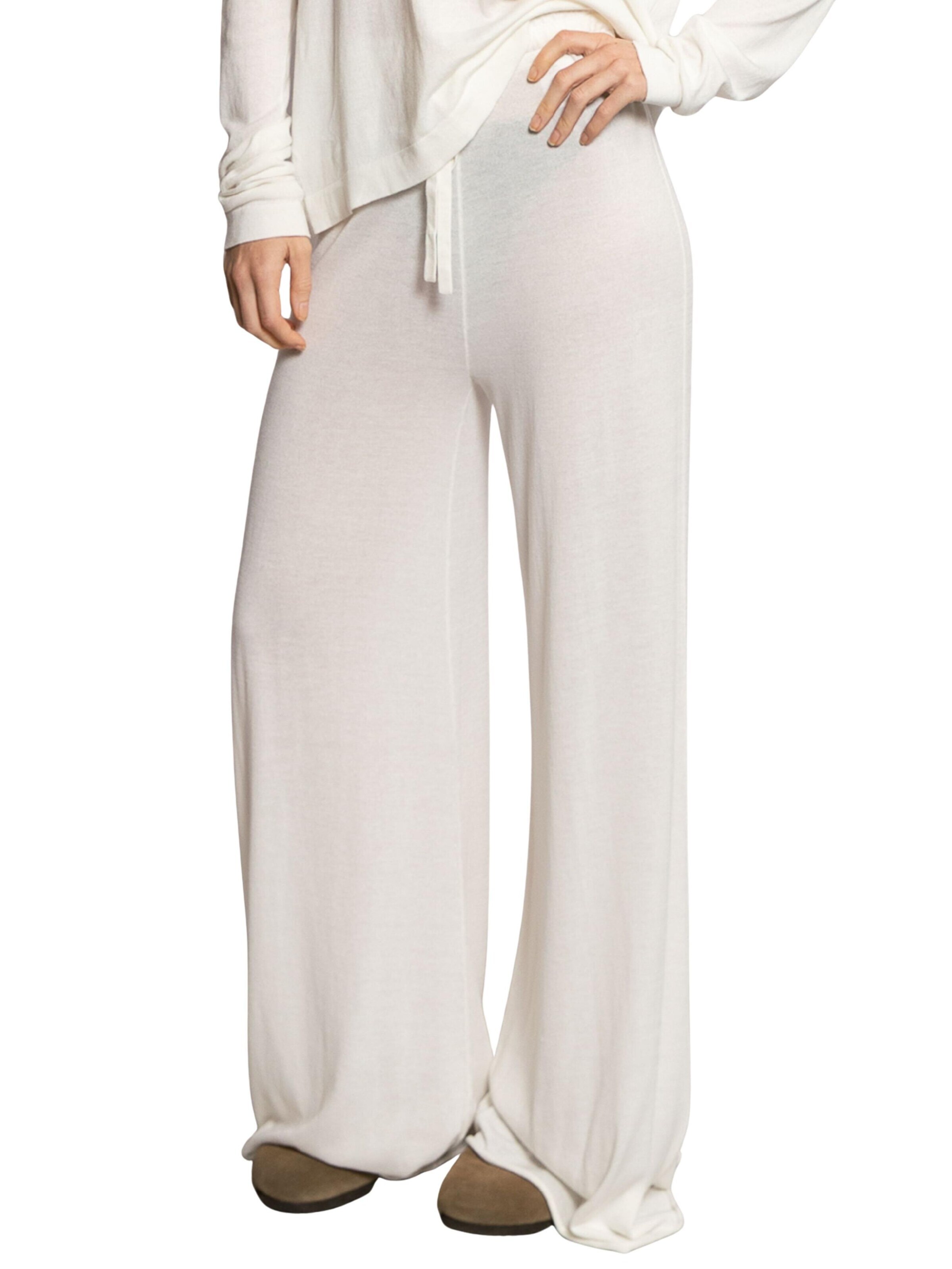 Loosefit Pantalon 'Bambou & Coton' LDB en blanc