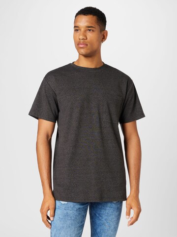 T-Shirt !Solid en noir : devant