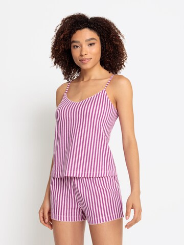 VIVANCE - Pijama 'Dreams' em roxo: frente