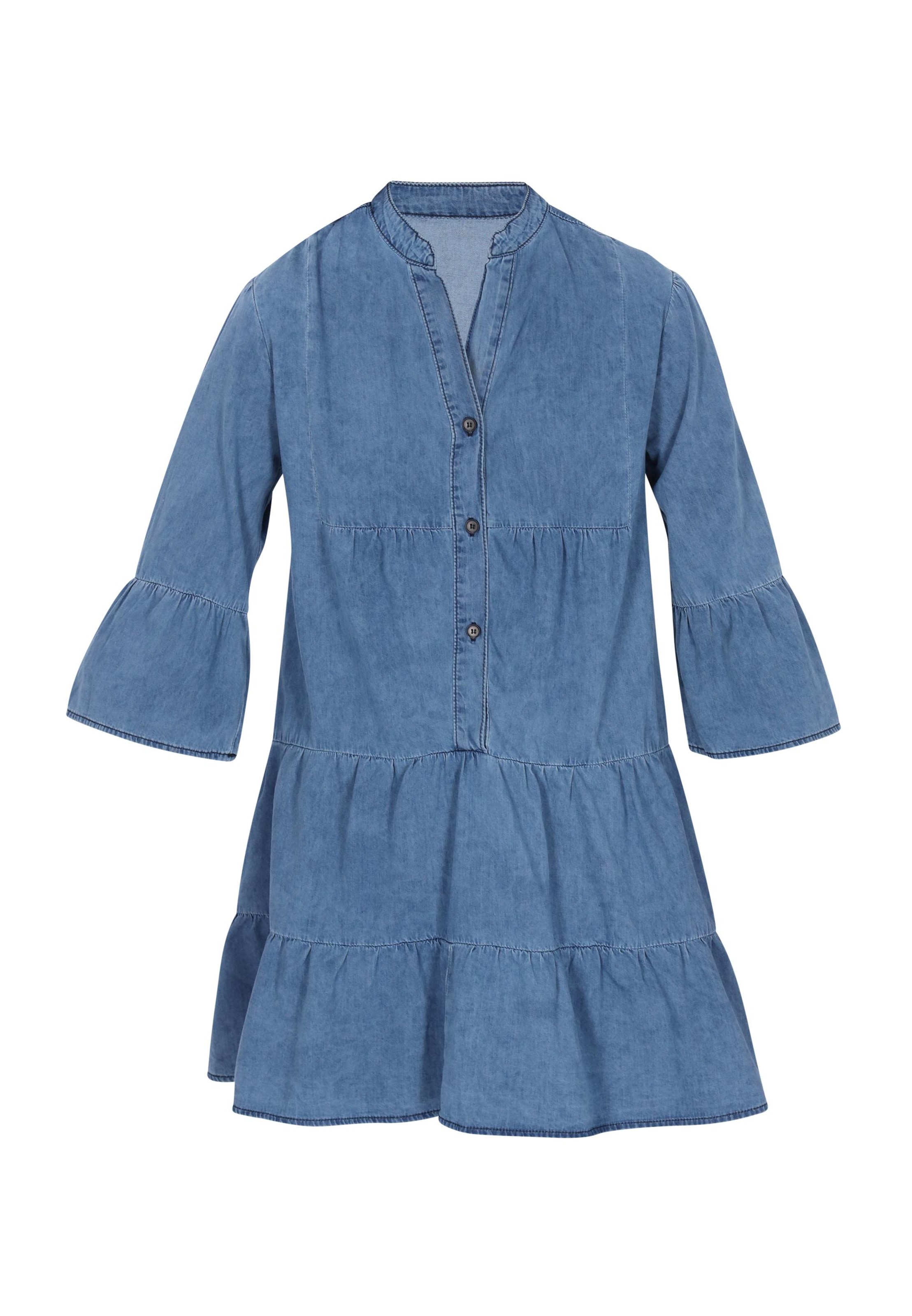 MIMO - Vestido en azul: frente