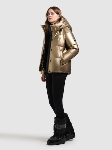 khujo Winter Jacket 'Devina' in Gold