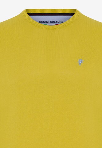 Pullover 'Mathevv' di DENIM CULTURE in giallo