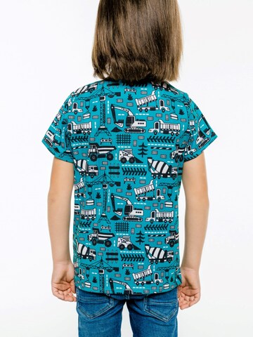 Mr. Gugu & Miss Go Shirt 'Green Trucks' in Blau