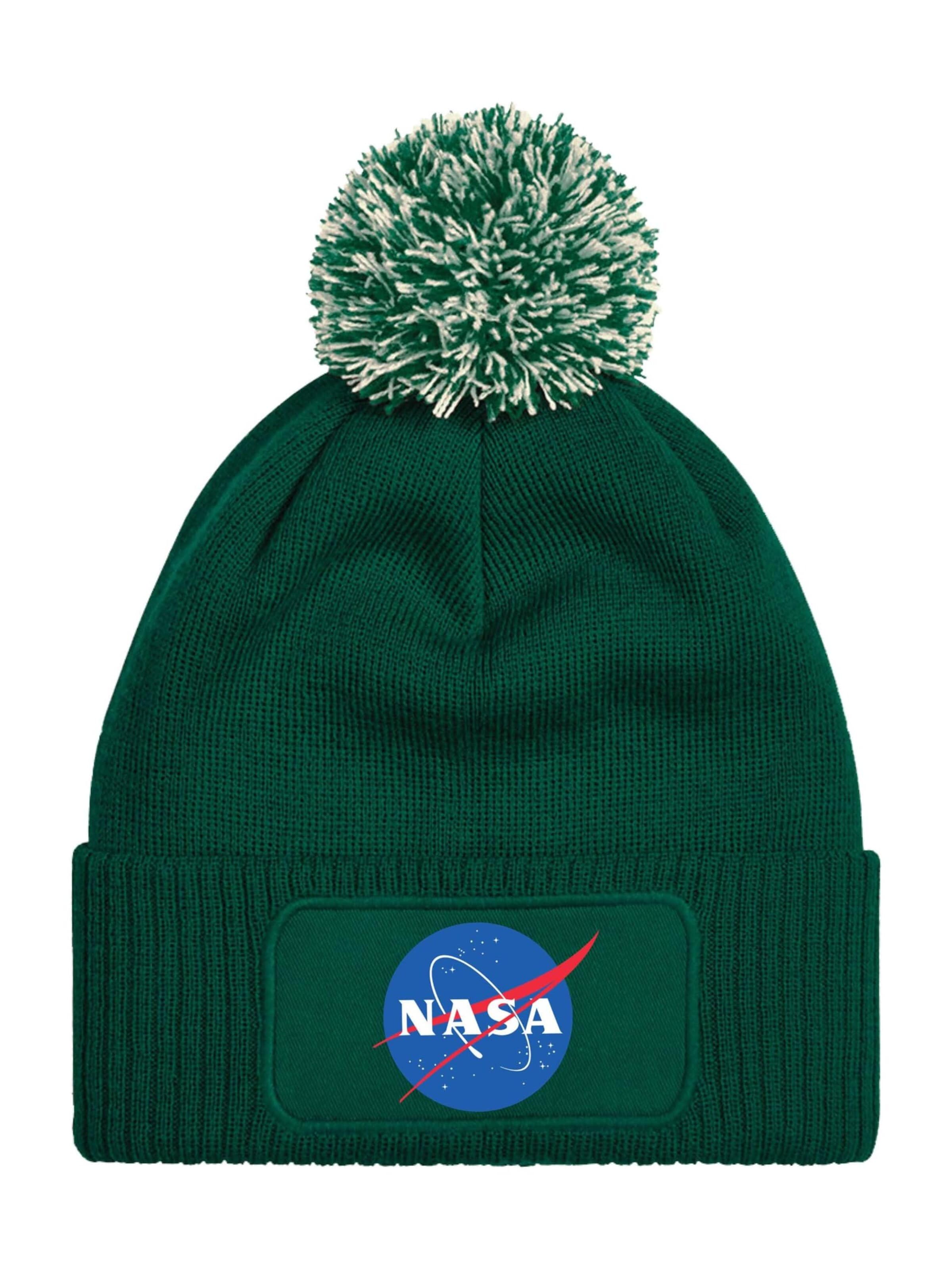 Youth Designz Mütze 'NASA'‌‌‌‌‌‌‌ in Grün: Vorderseite