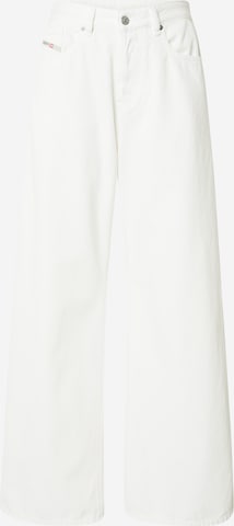 DIESEL Wide leg Jeans 'SIRE' in White: front