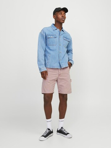 JACK & JONES Loose fit Jeans 'JJTony Carpenter' in Pink
