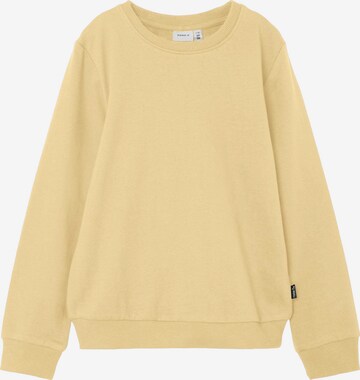 NAME IT Sweatshirt i gul: framsida