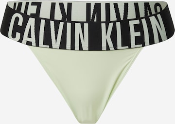 Calvin Klein Underwear Стринги в Зеленый: спереди