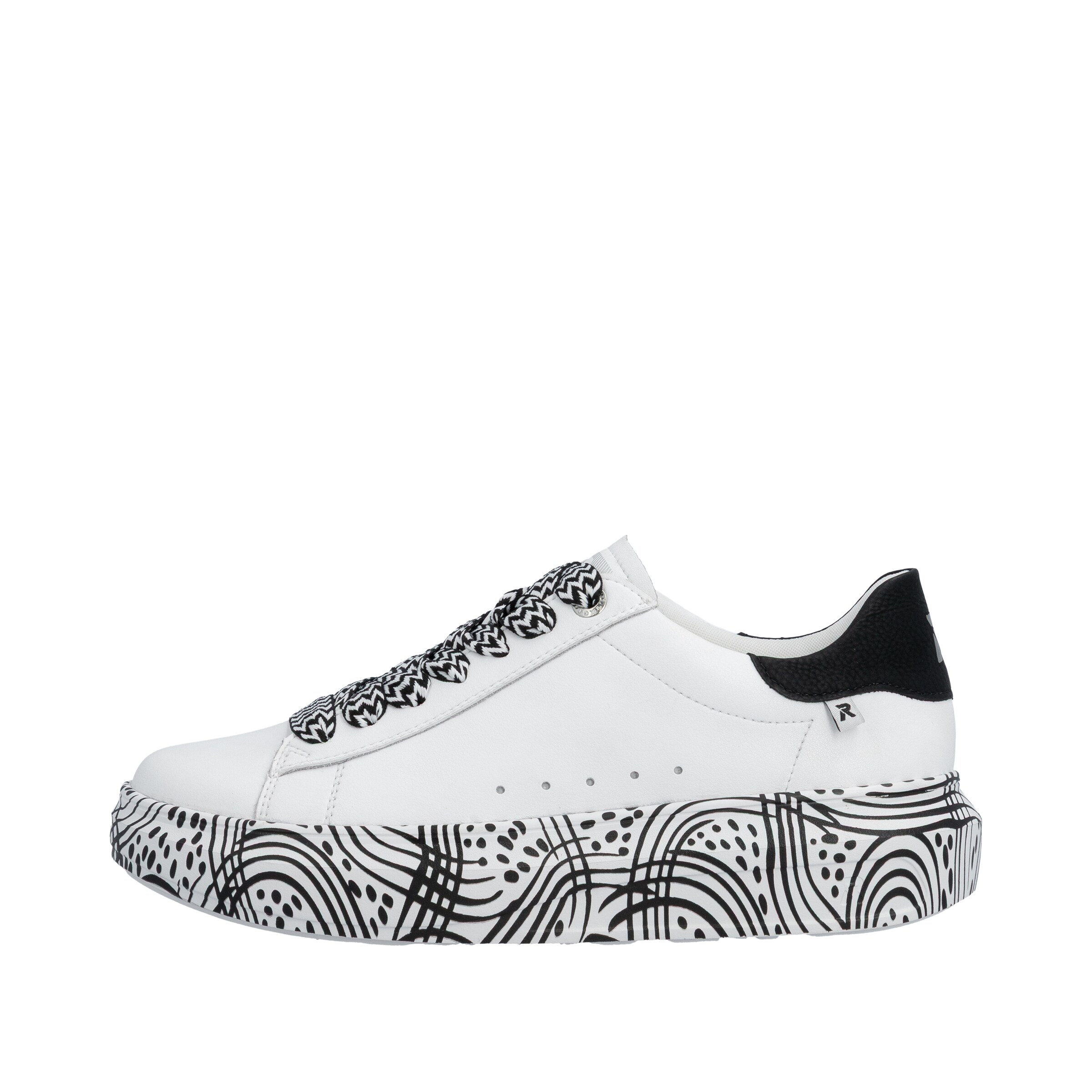 Baskets basses 'W1201' Rieker Sport en blanc