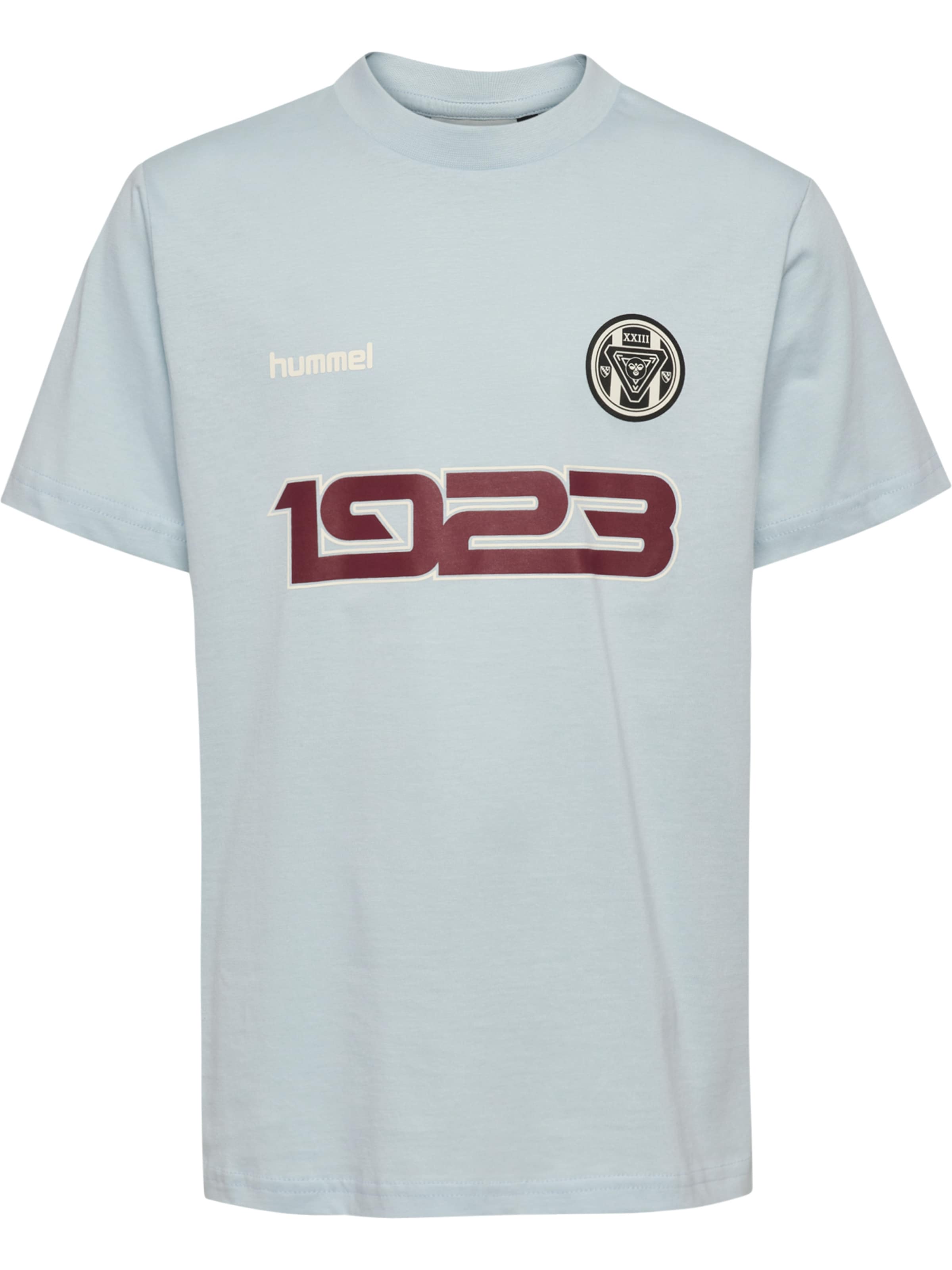 Hummel Shirt in 110-116 in de kleur Lichtblauw, Productweergave