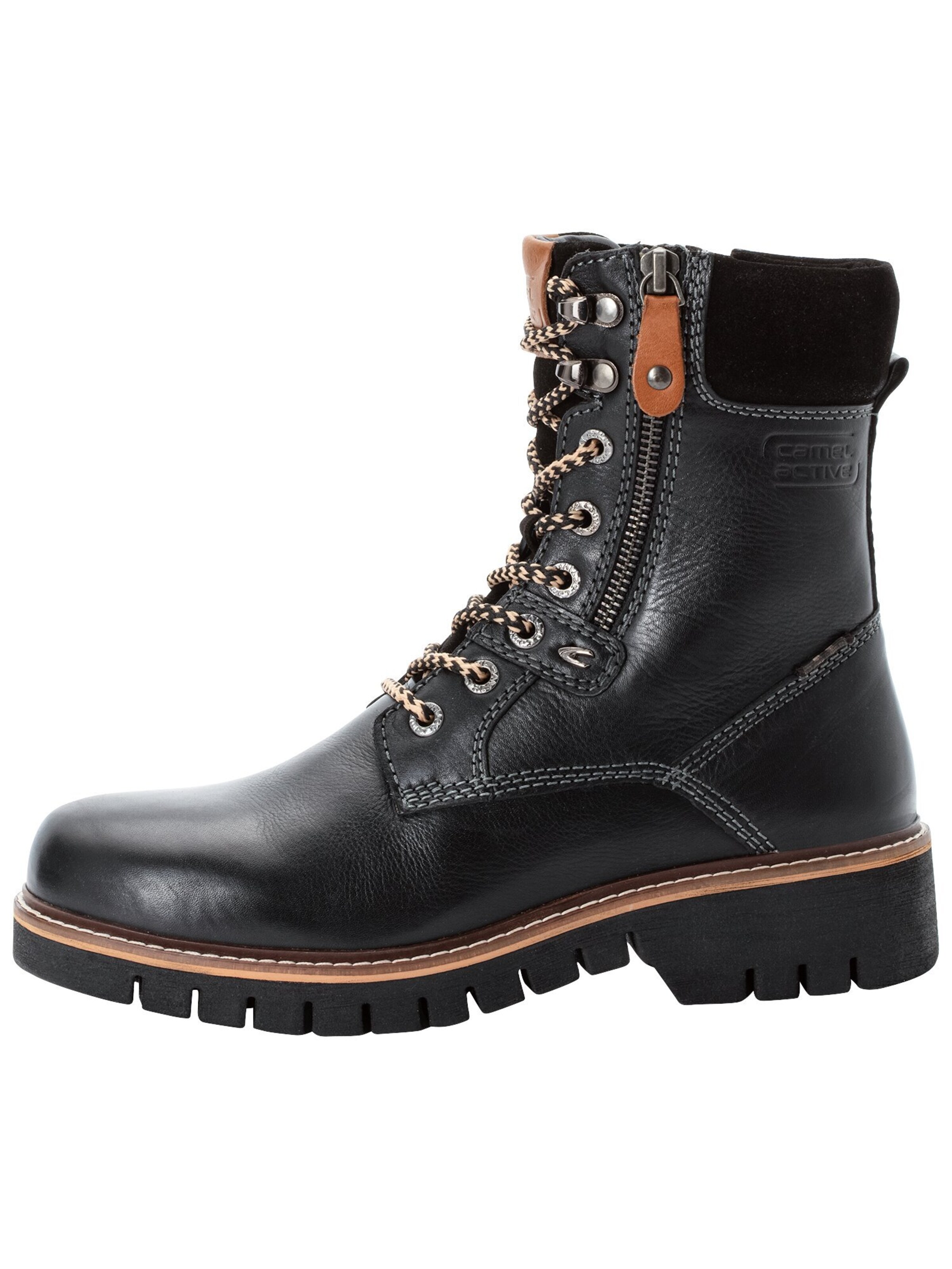CAMEL ACTIVE Lace-Up Boots in Black