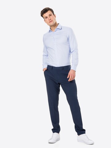 Coupe slim Pantalon à plis s.Oliver BLACK LABEL en bleu