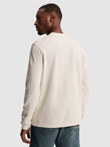 CAST IRON T-shirt 'Regular fit T-shirt with long sleeves' i beige