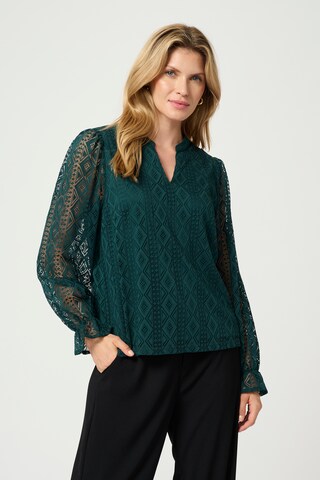 Cream Bluse 'Danika' i grøn: forside