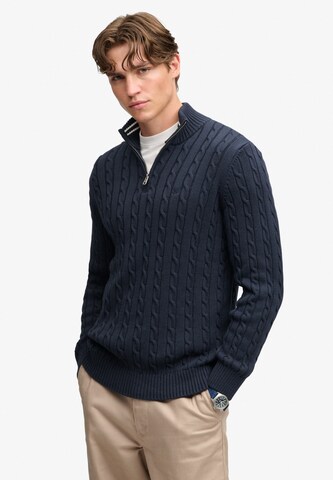 Pull-over Superdry & Co en bleu : devant