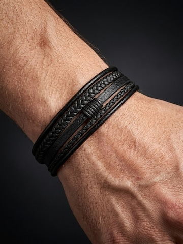 Bracelet 'LEDERARMBAND SHADOW' UNIQAL en noir