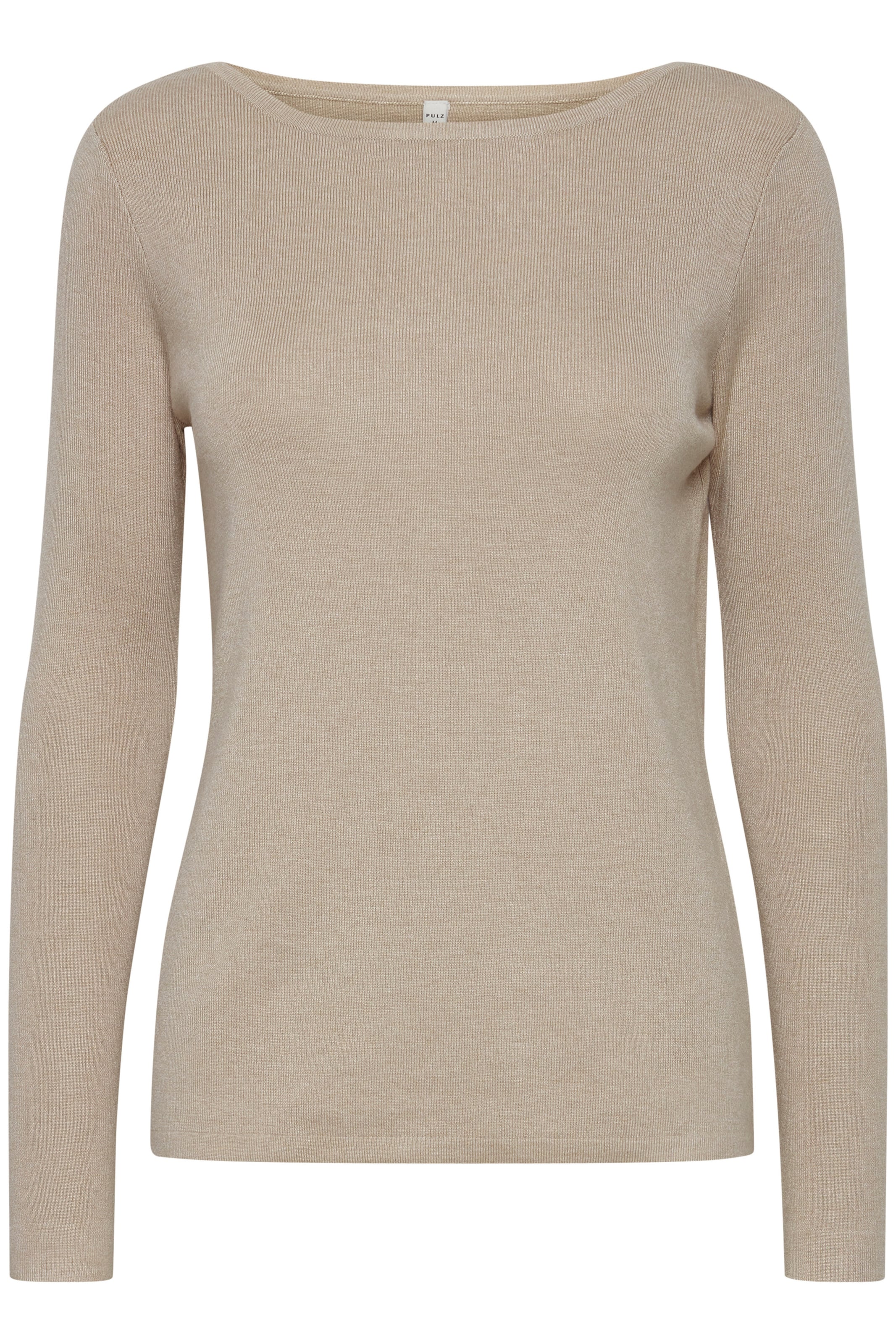 PULZ Jeans Pullover 'PZSara' in Beige: Vorderseite