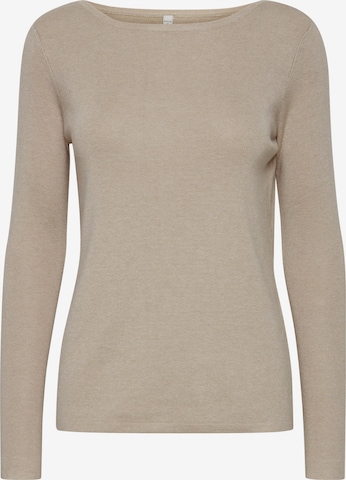 PULZ Jeans Sweater 'PZSARA' in Grey: front