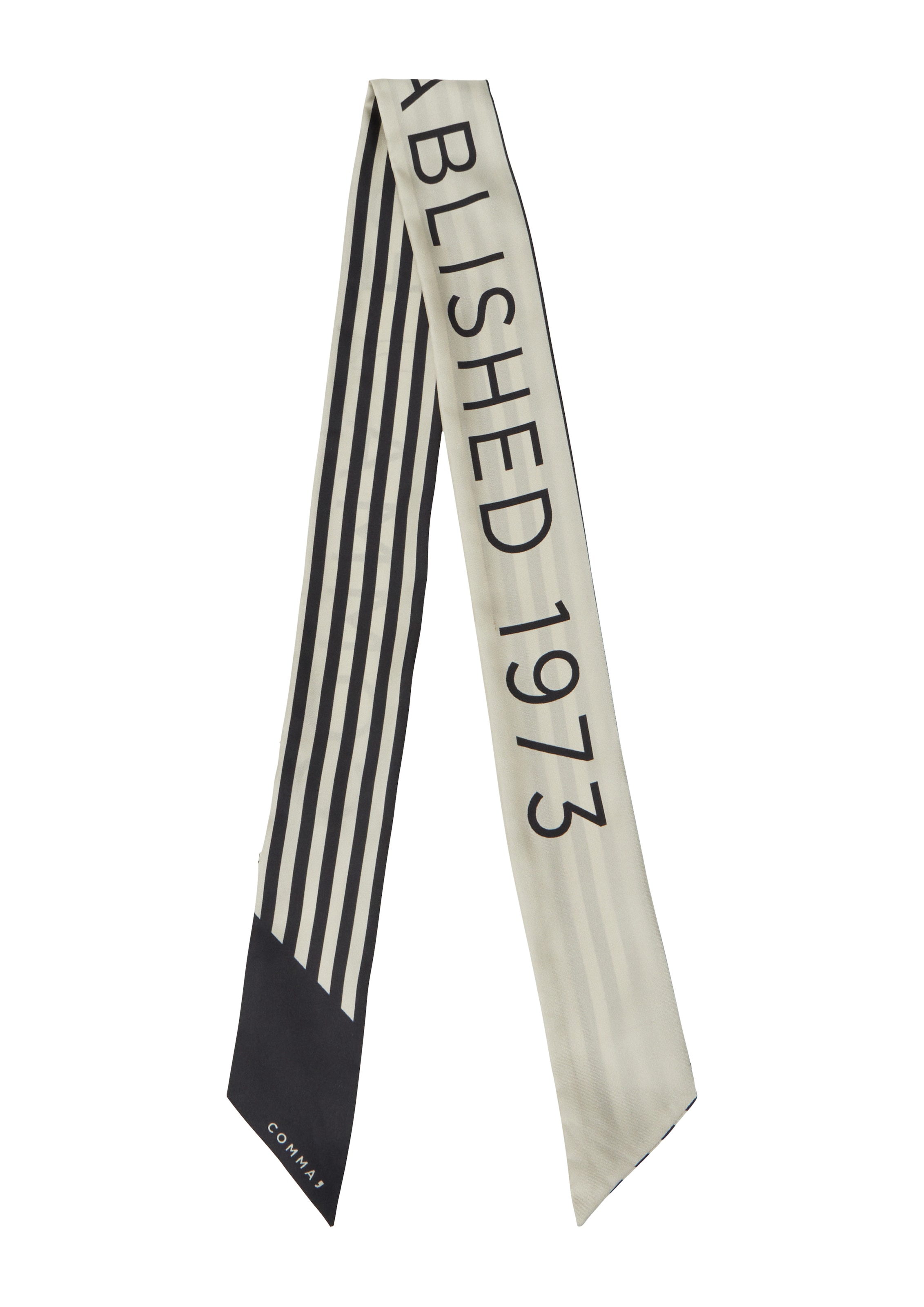 COMMA Šátek – černá: přední strana