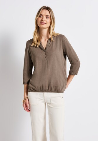 STREET ONE Shirt in Braun: Vorderseite