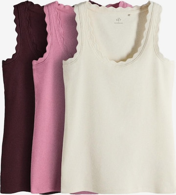 Haut The Set en beige : devant