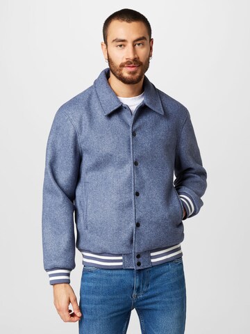 BURTON MENSWEAR LONDON - Chaqueta de entretiempo 'Varsity' en azul: frente