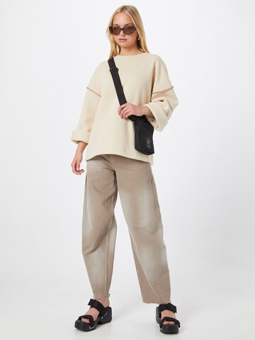 Misspap Sweatshirt i beige