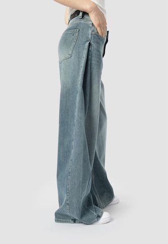 Wide Leg Jean 'Eireen' Elias Rumelis en bleu
