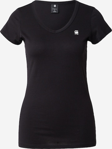 Tricou de la G-STAR pe negru: față