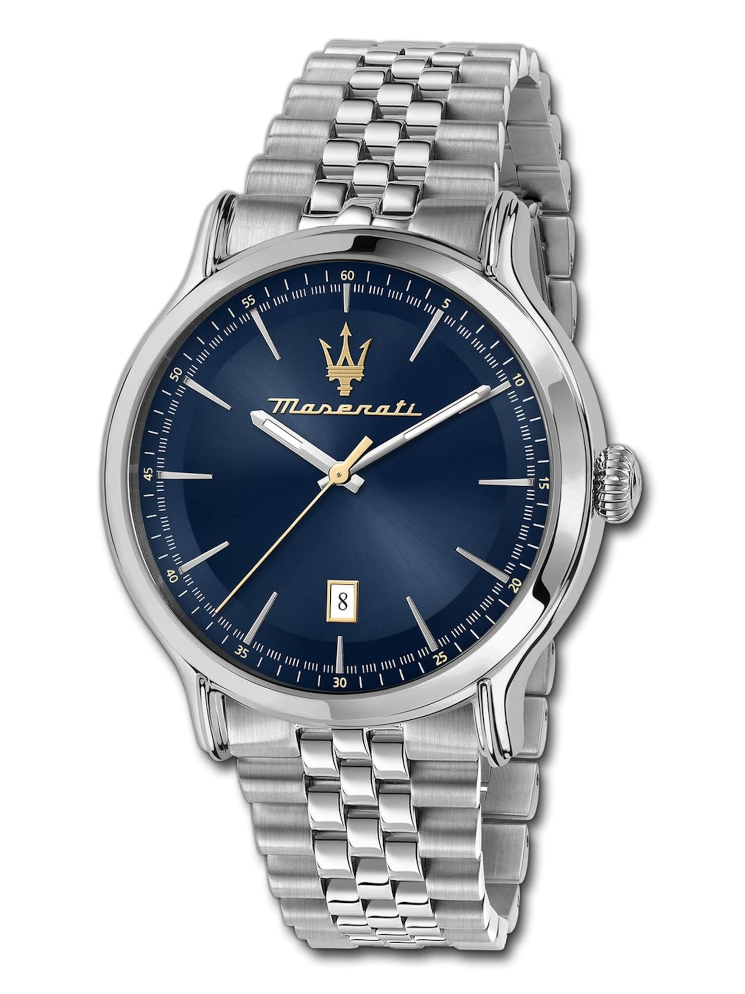 Maserati Analoog horloge in Zilver: voorkant